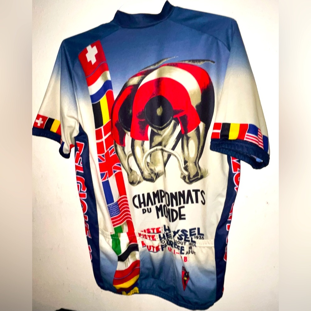 World Cup, 1935 Commemorative Bikers Shirt w/ International Flags